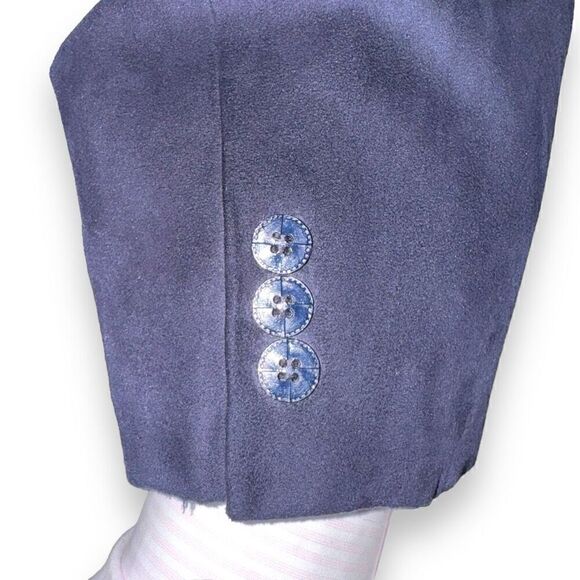 Circle S Navy Sueded Western Cowboy Sportcoat 42R - Picture 5 of 11